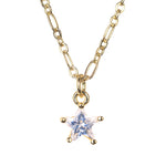 Tiny Shining Star Pendant Necklace - (2 Metal Options)
