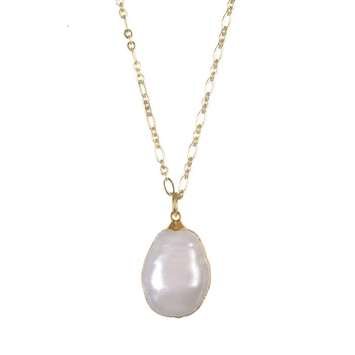 Portofino Long Pearl Pendant Necklace