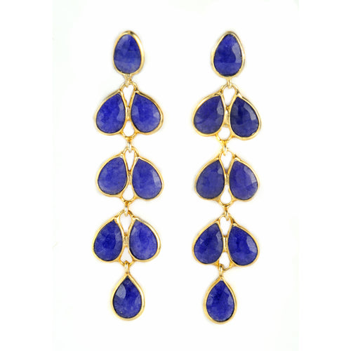 Mia Gold Earring - 11 Gemstone Options