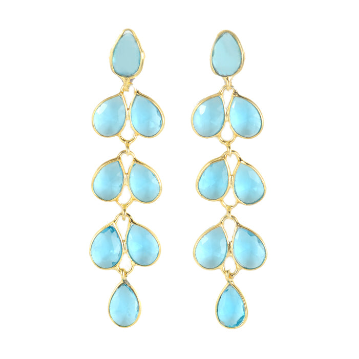 Mia Gold Earring - 11 Gemstone Options