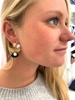 Pearl Foliage Earring - (4 Gemstone Options)