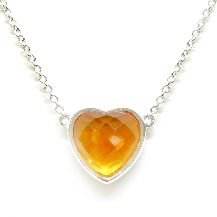 Heart Pendant Necklace (12 Birthstone Options)