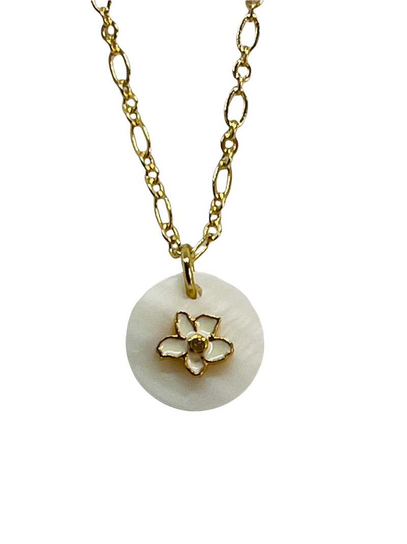 Daisy Pendant Necklace - (4 Color Options)