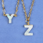 Initial Pearl Necklace - (26 Letter Options)