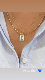 Maeve Blue Topaz Pendant Necklace