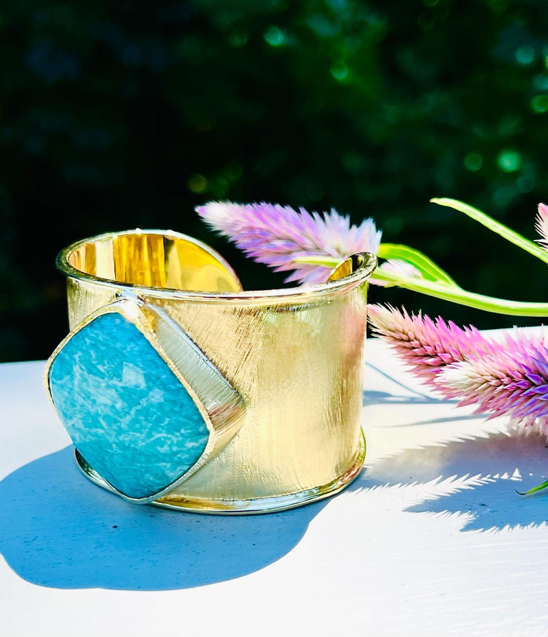 Venus Cuff Bracelet - (9 Gemstone Options)