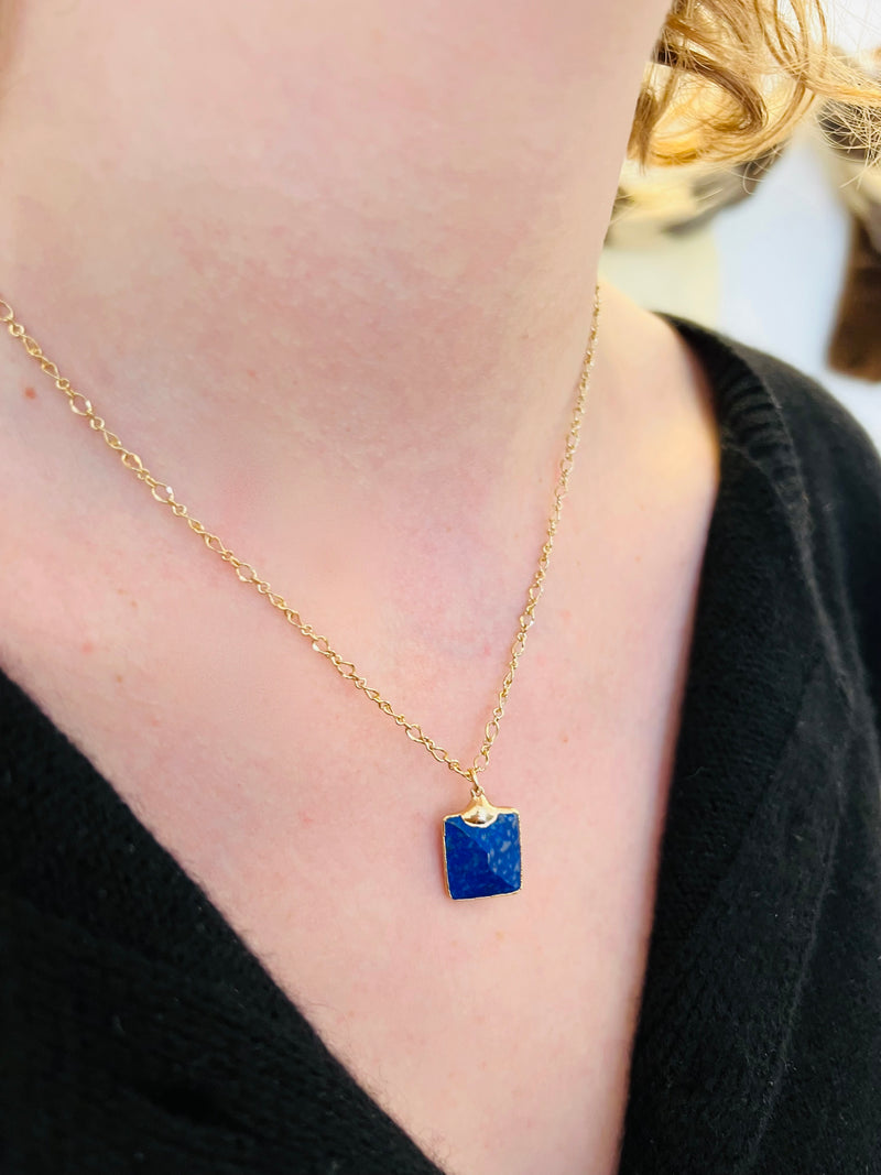 Pacific Lapis Pendant Necklace