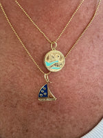 Sailboat Diamond Pendant Necklace