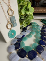 Calistoga Aquamarine Pendant Necklace