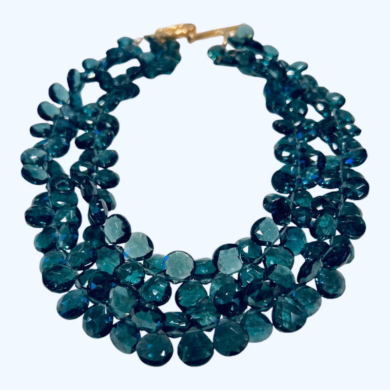 Midnight Blue Double Strand Necklace