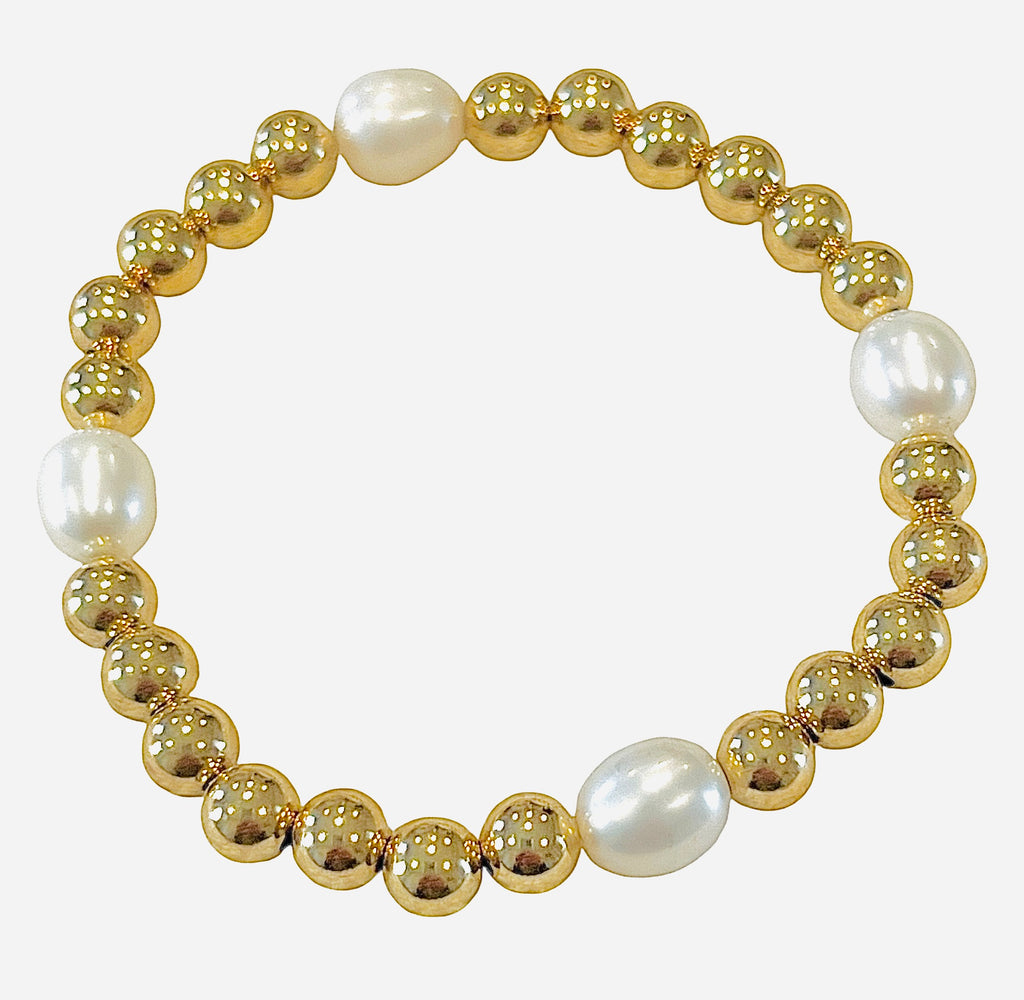 Gold Fill Multi Pearl Bracelet – Sissy Yates Designs