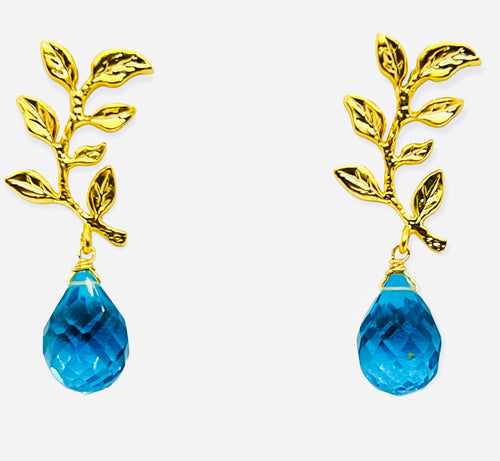 Ileana Earring - (4 Gemstone Options)