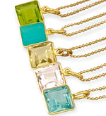 Lillian Gold Fill Necklace (6 Gemstone Options)