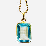 Maeve Blue Topaz Pendant Necklace