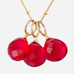 Tacoma Pendant Necklace - 6 Gemstone Options