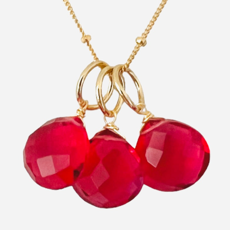 Tacoma Pendant Necklace - 6 Gemstone Options