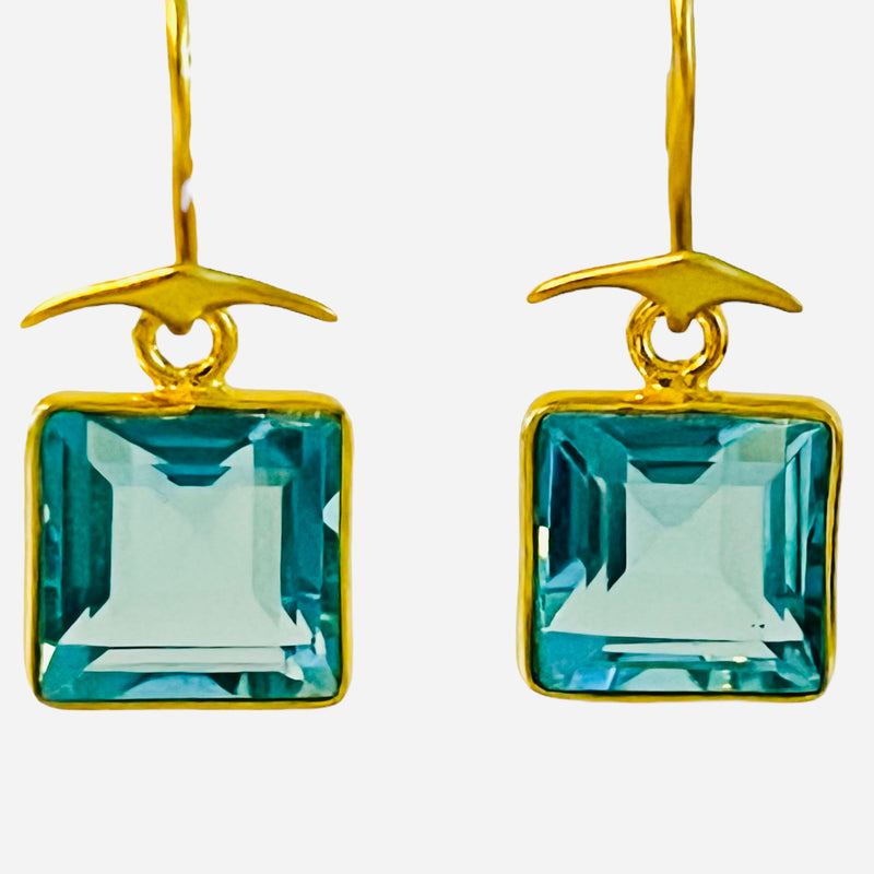 Fin Earring - 5 Gemstone Options