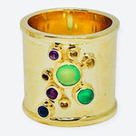 Trident Ring - (5 Gemstone Options)