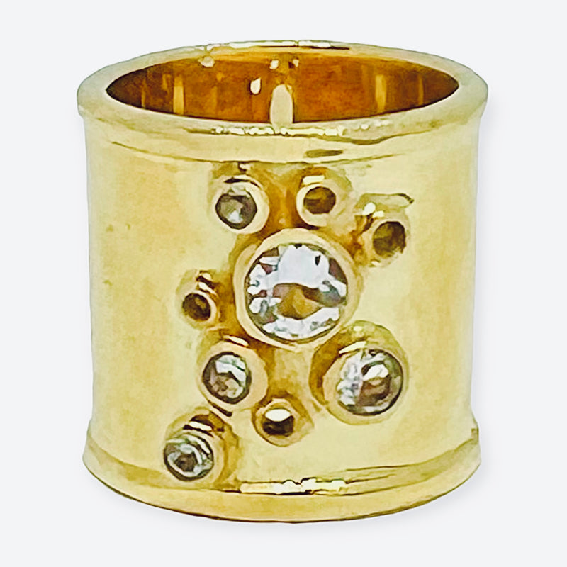 Trident Ring - (5 Gemstone Options)