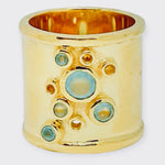 Trident Ring - (5 Gemstone Options)