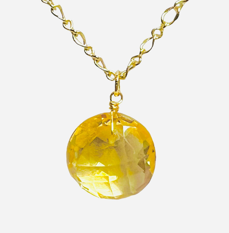 Citrine Pendant Necklace