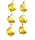Lyla Triple Gold Disk Earring