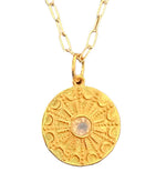 Le Soleil Pendant Necklace - 2 Gemstone Options