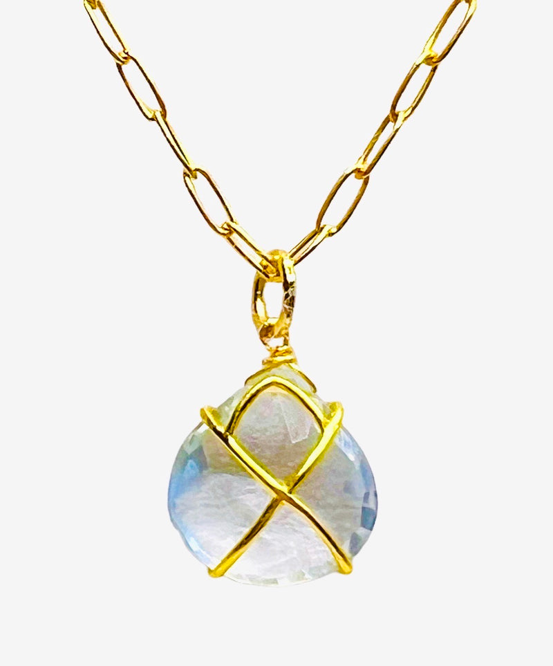 Wellington Topaz Pendant Necklace