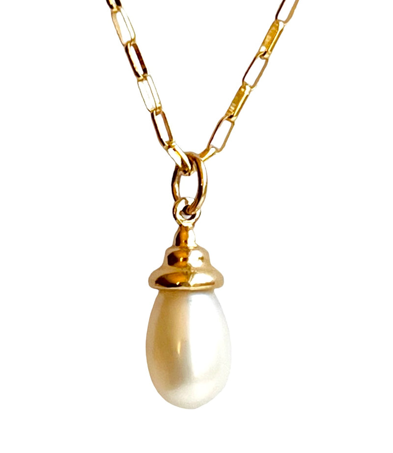Gold 14k Pearl Pendant Necklace