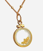 Gold Nugget Small Pendant Necklace