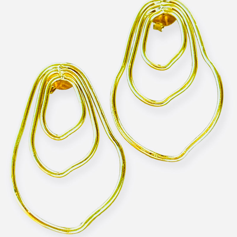 Abba Gold Hoop Earring