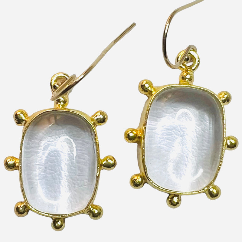 Grayson Gemstone Earring - 5 Gemstone Options