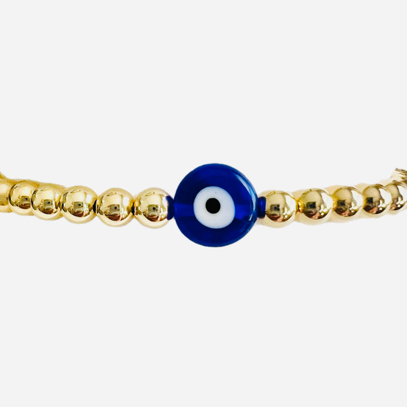 Gold Fill Evil Eye Bracelet