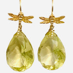Dragonfly Earring - (5 Gemstone Options)