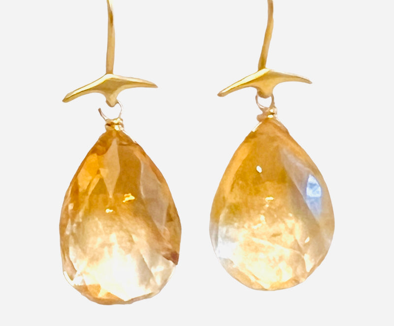 Mermaid (Fish Tail) Earring - (8 Gemstone Options)