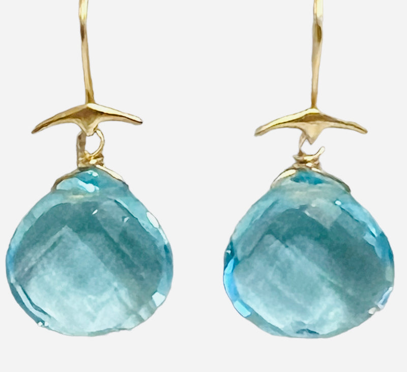 Mermaid (Fish Tail) Earring - (8 Gemstone Options)