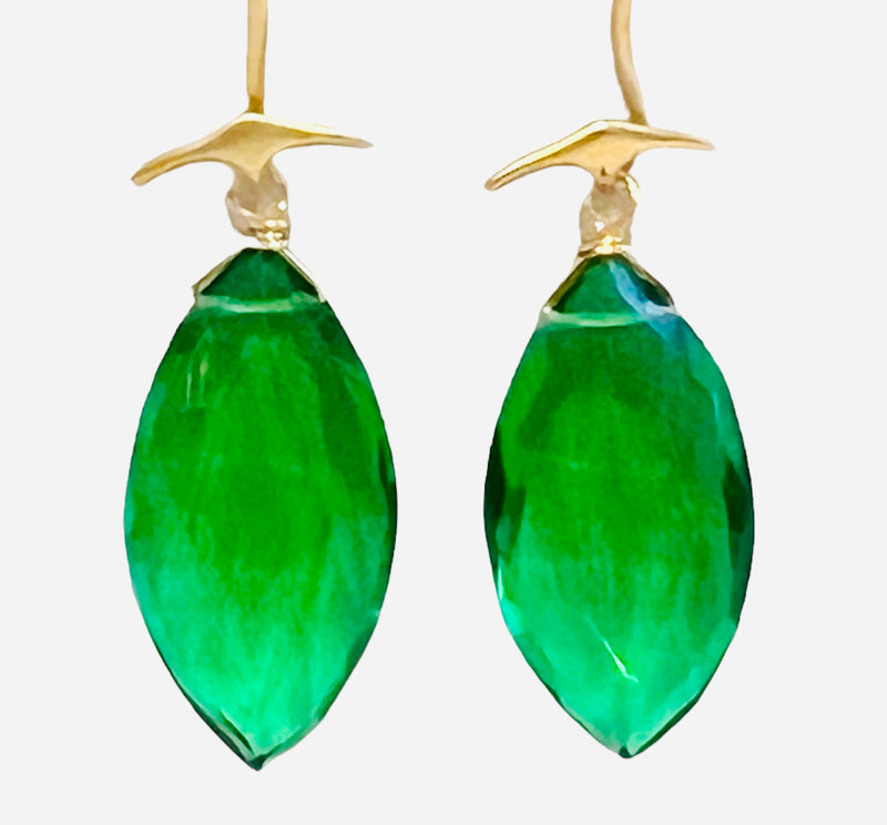 Mermaid (Fish Tail) Earring - (8 Gemstone Options)