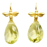 Bee Earring - (5 Gemstone Options)