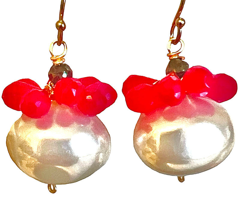 Delray Pearl Earring - 11 Gemstone Options