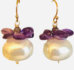 Delray Pearl Earring - 10 Gemstone Options