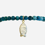 Reel In Apatite Gem & Fish Charm