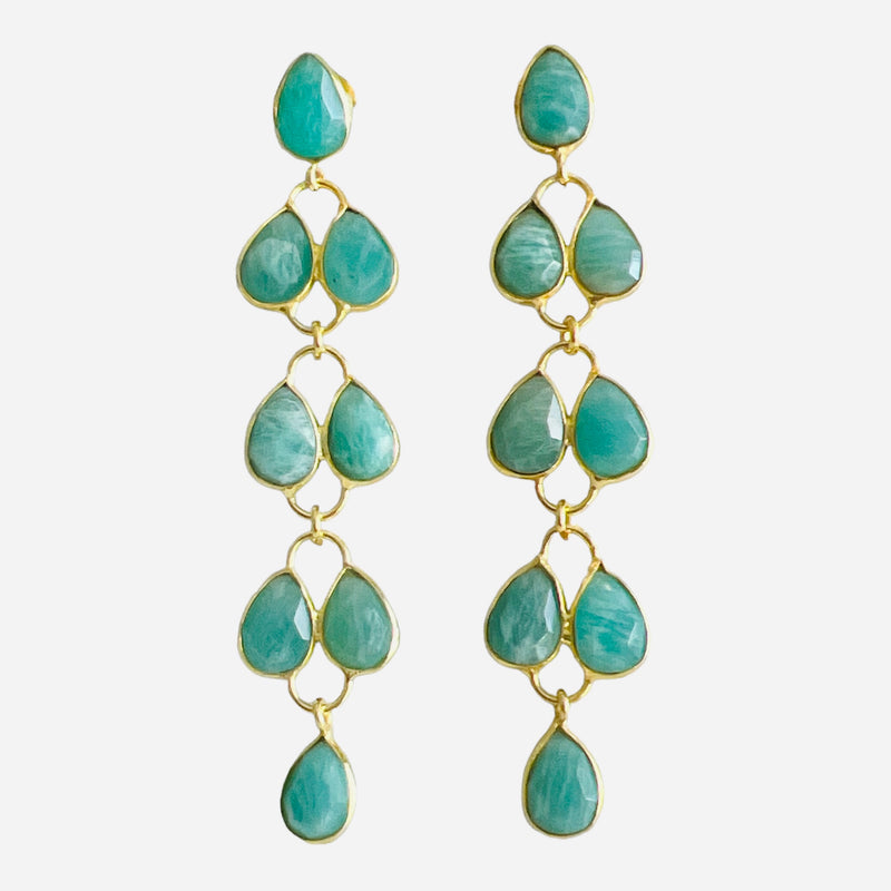 Mia Gold Earring - 11 Gemstone Options