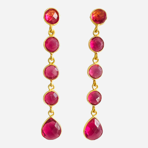 Isla Gemstone Earring - 5 Stone Options