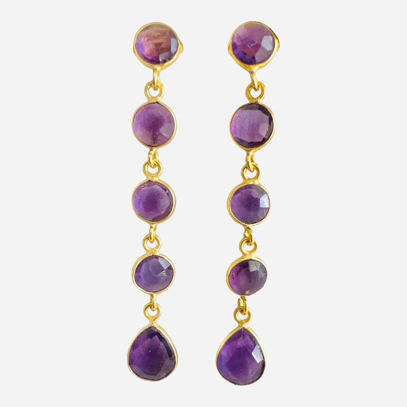 Isla Gemstone Earring - 5 Stone Options
