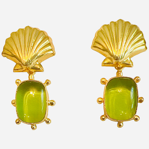 Grayson Shell Post Earrings - 8 Color Options