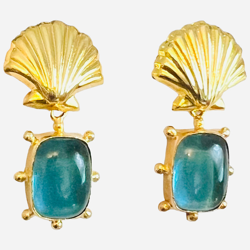 Grayson Shell Post Earrings - 8 Color Options