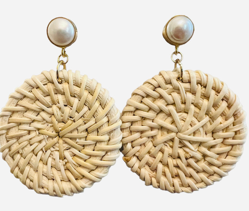 Penelope Rattan Earring