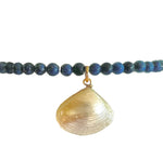 Lapis Shell Stretch Bracelet