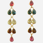 Mia Gold Earring - 11 Gemstone Options