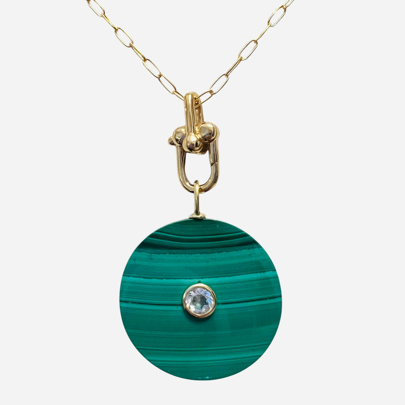 Vancouver Malachite Pendant Necklace